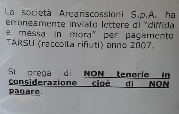 Cartelle pazze: da pagare la Tarsu 2007
