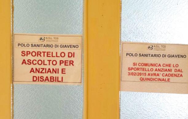 Sportello anziani: il "pasticcio" della chiusura