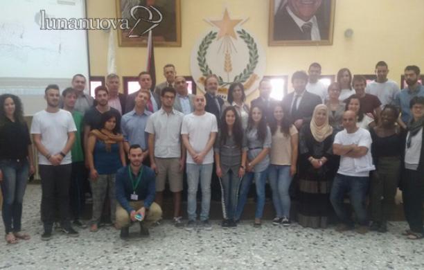 La delegazione italiana a Betlemme