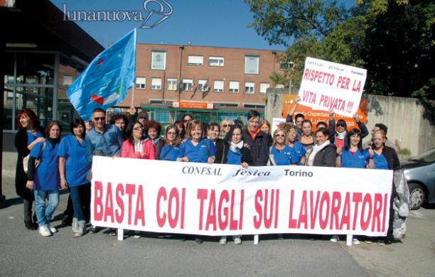 «Stesse pulizie, ma in meno tempo». Scioperano gli addetti al S.Luigi