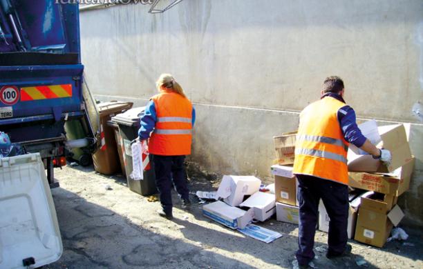 La differenziata cala sotto il 50 per cento