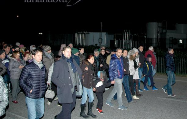 Il corteo notturno di protesta del 22 novembre all?Interporto