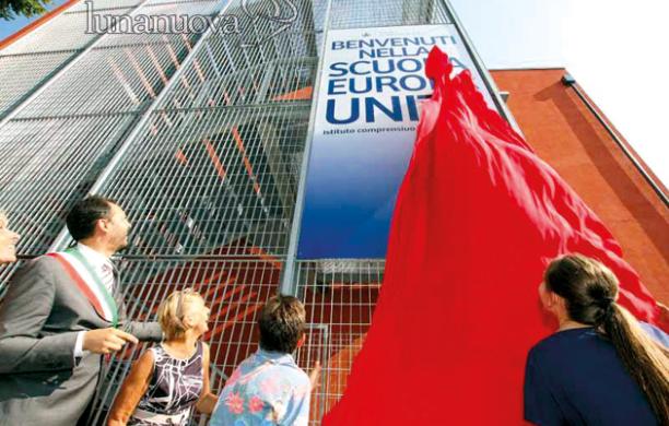 Grugliasco, doppia inaugurazione per la rinnovata media Europa Unita