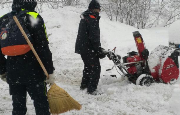 Anche gli Aib valsusini sotto la neve di Norcia