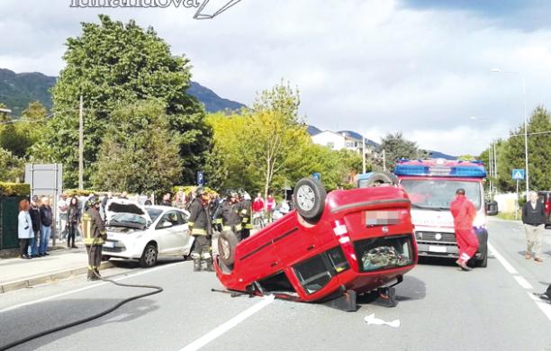 S.Antonino, anziano si ribalta con l'auto: è fuori pericolo