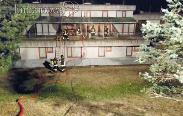 Cesana: va a fuoco l'alloggio nel residence 8 di San Sicario