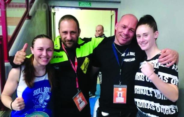 Mihaela Leuca e Valentina Marzolino, guantoni tricolori