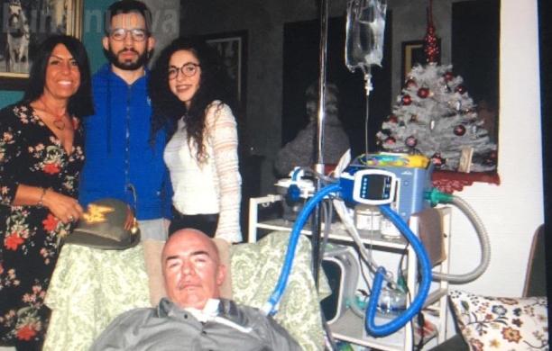 Collegno, il cavalier Gianfranco Stella, più forte della Sla