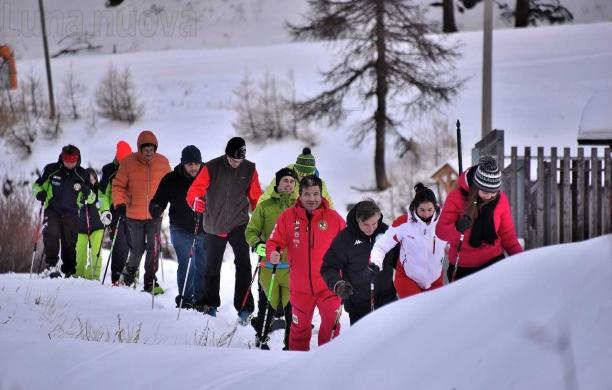 Inaugurato con una ciaspolata il sentiero Borgata-Sestriere