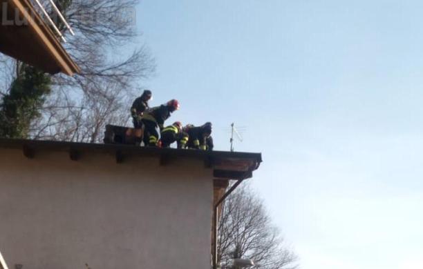 Condove, incendio camino in via General Pezzana