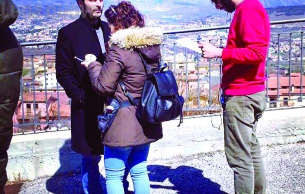Piossasco, Simone Passarella a L’Aquila per il documentario sul terremoto