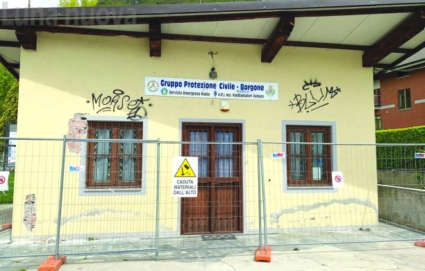 Borgone: rischio crollo, inagibile la sede della protezione civile