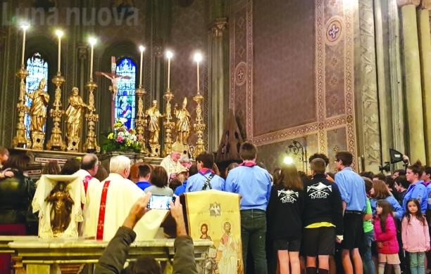 Monsignor Nosiglia sale sulla cattedra di Rosaz