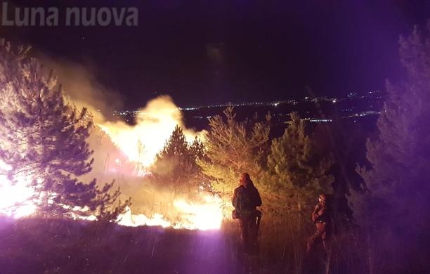 Caselette: un pomeriggio di fuoco sul Musinè