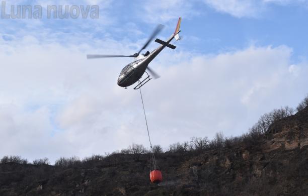 Mattie, inferno di fuoco sul Crè di Cou
