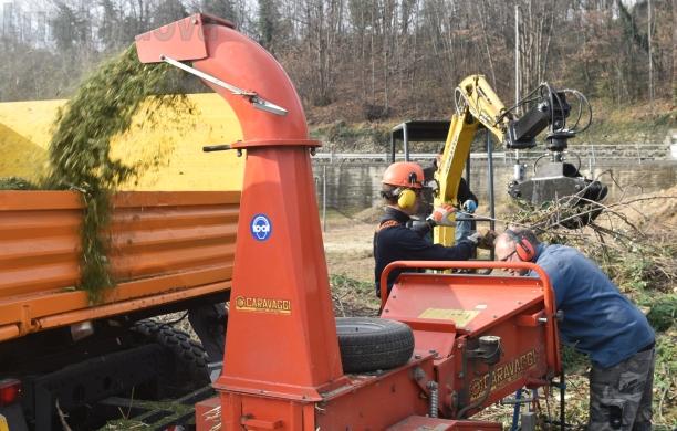 Giaglione, la cippatura adesso si fa insieme