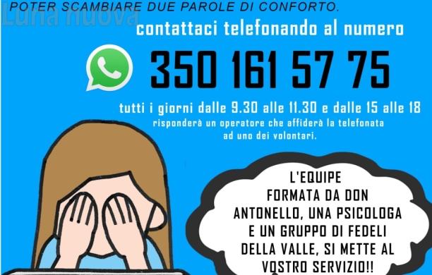 Linea diretta contro lo stress e la solitudine da Covid-19