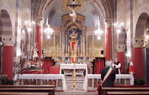 Rivalta, Vittore: anche il santo va in quarantena