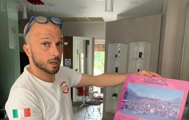 Rivoli: il maestro coiffeur dona al S.Luigi parte dell’incasso