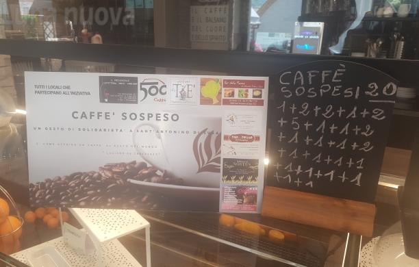 S.Antonino, «Un caffè sospeso, grazie»: nove bar per la solidarietà