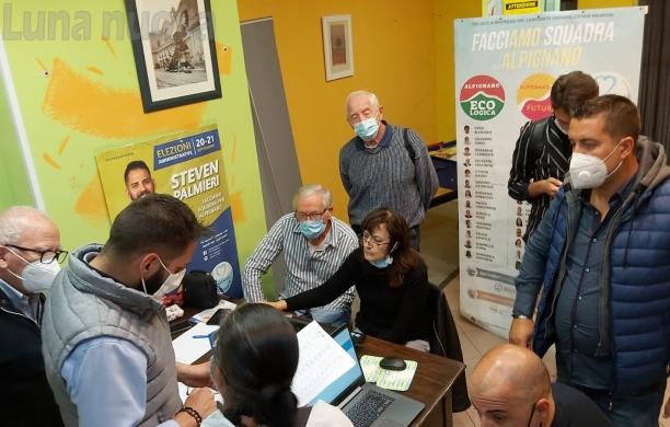 Alpignano, Palmieri domina il primo turno