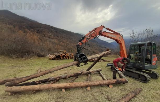 I pini bruciati del Rocciamelone diventano un albero di Natale
