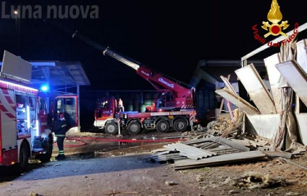 Crolla un capannone, 120 mucche rimangono intrappolate