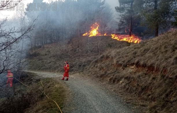 Musinè in fiamme: già tre gli incendi dall’inizio dell’anno