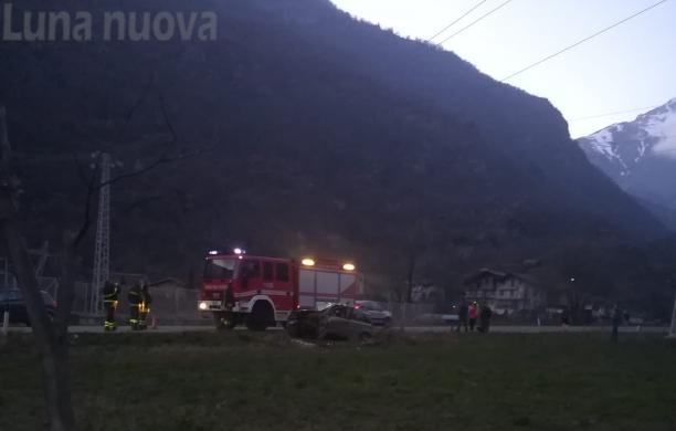 Incidente a Venaus: auto esce fuori strada