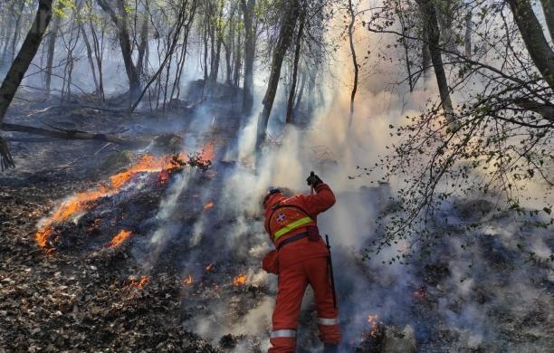 Ancora un pomeriggio di fuoco: stavolta a Chiusa S.Michele
