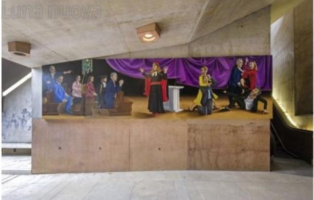 Rivoli, la risalita si trasforma in location per opere d'arte