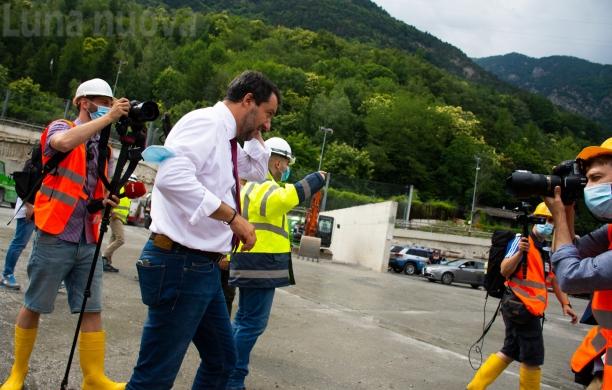 Ieri la "passerella" di Salvini al cantiere Tav di Chiomonte