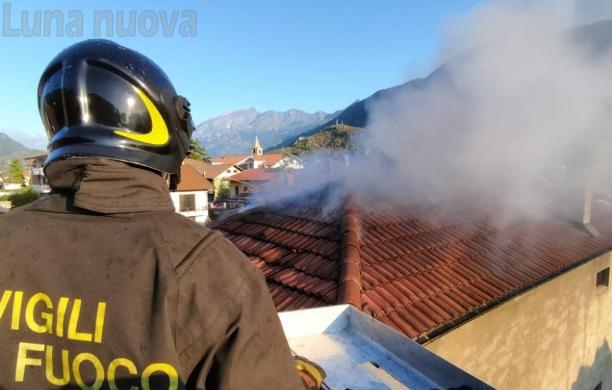S.Antonino, va a fuoco un tetto