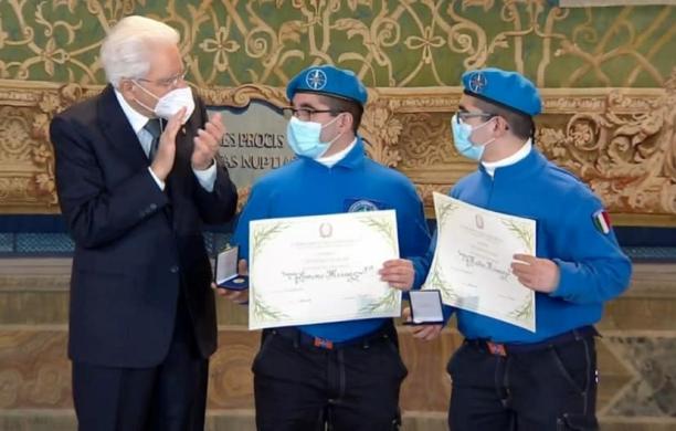 Pianezza, i gemelli Mrissa premiati da Mattarella