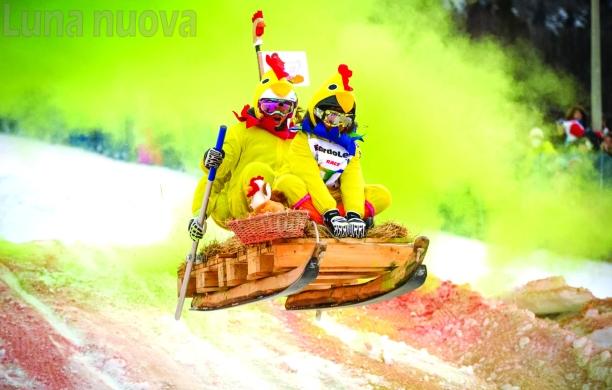 Slitte per cancellare i venti di guerra a Bardonecchia