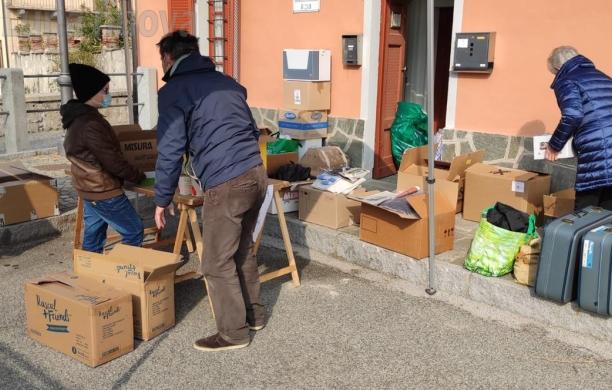 Caprie: un carico di aiuti umanitari grazie ad Autoblok e Sportello solidale