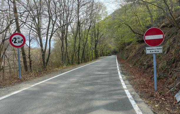 Colle Braida: strada chiusa a singhiozzo dal 26 aprile al 31 maggio
