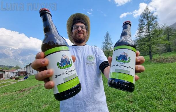 Birra alla canapa alpina, la scommessa di Jacopo in val Cenischia