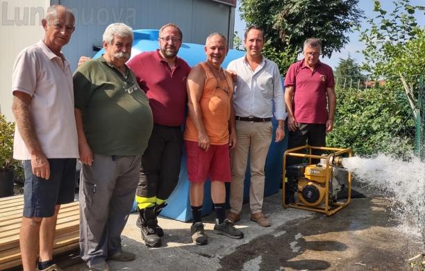 Giaveno, acqua dai canali contro gli incendi