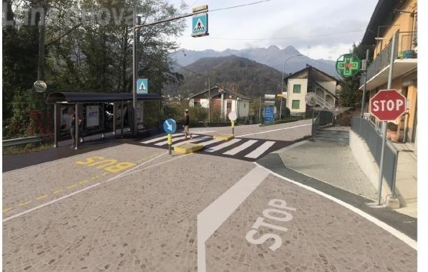 Una ricostruzione grafica di come apparirà l’incrocio di Ponte Pietra a lavori ultimati