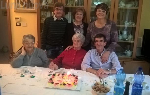 Giuseppina Giai Miniet e Nunziata Di Domenico  con Claudio Usseglio Min, la moglie Maria Vittoria, Bruna e Mauro Usseglio Min