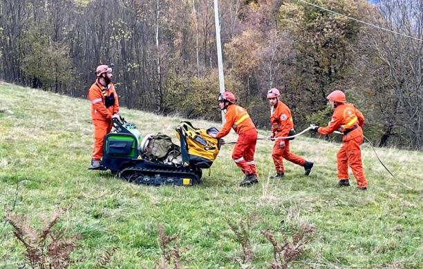 Giaveno, l’esercitazione va a gonfie vele