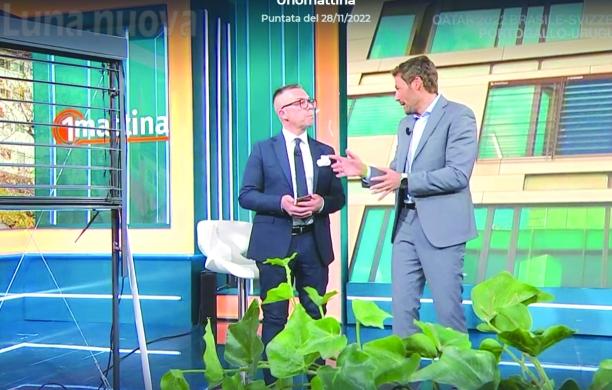Orbassano, Antonio Fischetto parla di fotovoltaico a Unomattina
