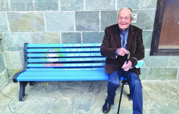 Mompantero, una panchina per l'ultimo partigiano
