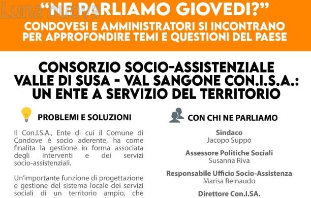 Condove, "Ne parliamo giovedì?": è la volta del Conisa