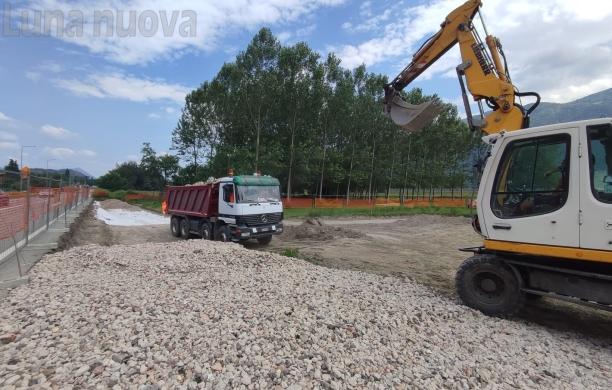 Condove, rotonda Grangetta: partito il cantiere, pronta a settembre