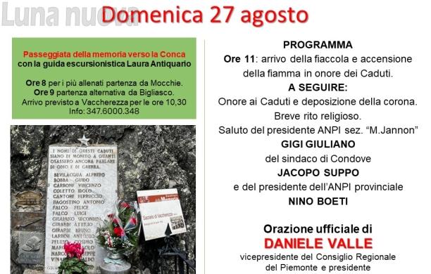 Mompantero, Sestriere e Condove: un lungo week-end di memoria
