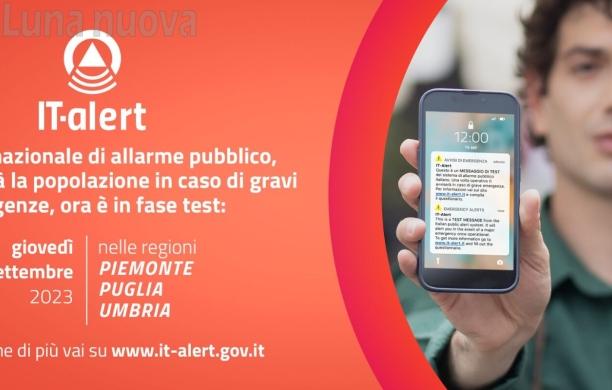 "It-alert": giovedì 14 settembre il test del sistema di allarme pubblico