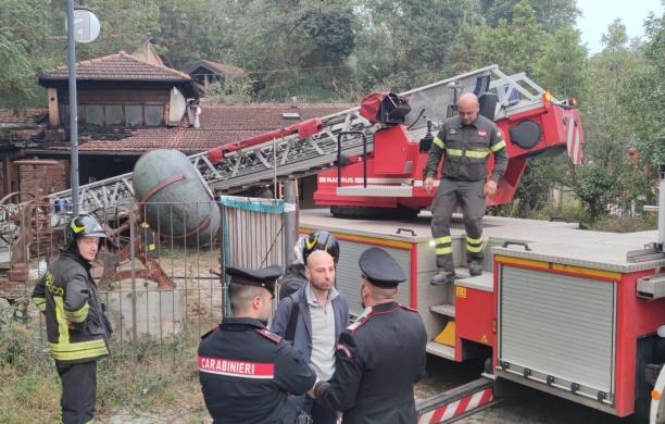 Avigliana, fiamme al museo della dinamite