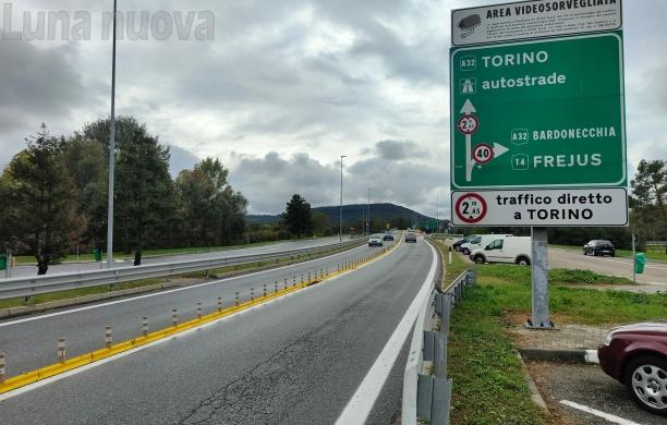 A32, nuovo cantiere: Avigliana Ovest chiude per quattro settimane